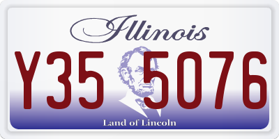 IL license plate Y355076