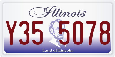 IL license plate Y355078