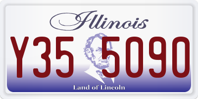 IL license plate Y355090