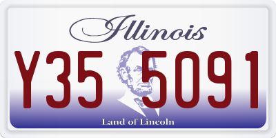 IL license plate Y355091