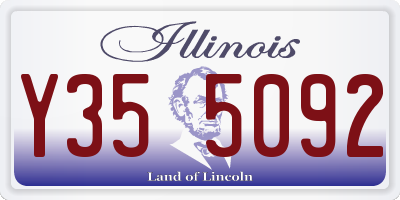 IL license plate Y355092