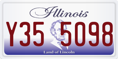IL license plate Y355098