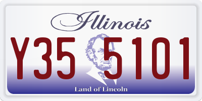 IL license plate Y355101