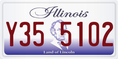 IL license plate Y355102