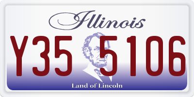 IL license plate Y355106