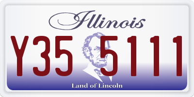 IL license plate Y355111