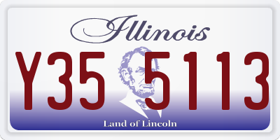 IL license plate Y355113