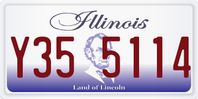IL license plate Y355114