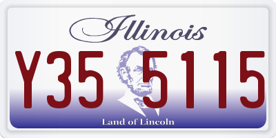IL license plate Y355115