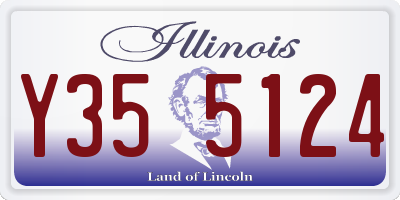 IL license plate Y355124