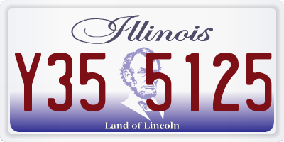 IL license plate Y355125