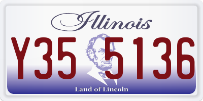 IL license plate Y355136