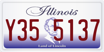IL license plate Y355137