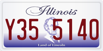 IL license plate Y355140