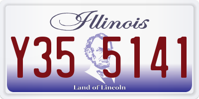 IL license plate Y355141