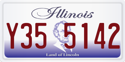 IL license plate Y355142