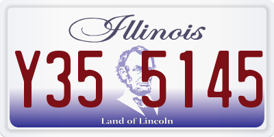 IL license plate Y355145