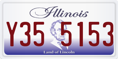 IL license plate Y355153