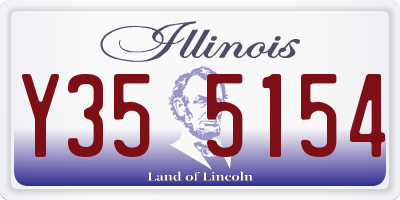 IL license plate Y355154