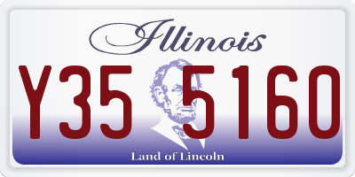 IL license plate Y355160