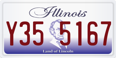 IL license plate Y355167