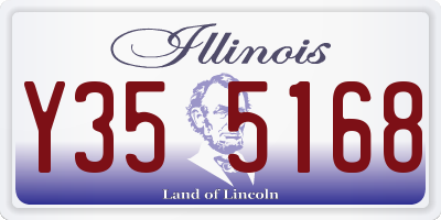 IL license plate Y355168