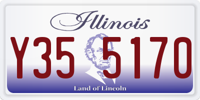 IL license plate Y355170