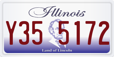 IL license plate Y355172