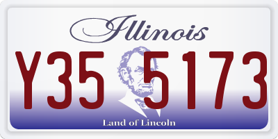 IL license plate Y355173