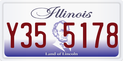 IL license plate Y355178
