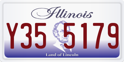 IL license plate Y355179