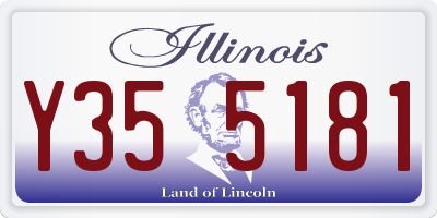 IL license plate Y355181