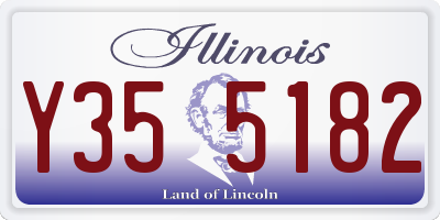 IL license plate Y355182
