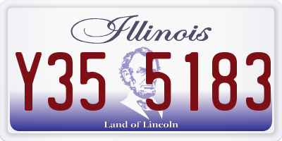 IL license plate Y355183