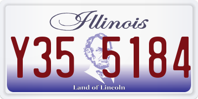 IL license plate Y355184