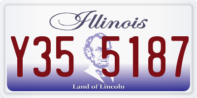 IL license plate Y355187