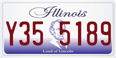 IL license plate Y355189