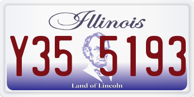 IL license plate Y355193