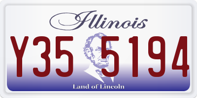 IL license plate Y355194