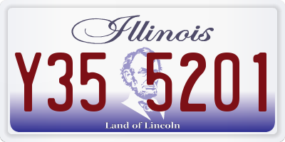 IL license plate Y355201