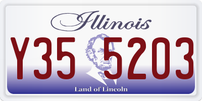 IL license plate Y355203