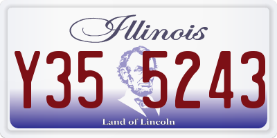 IL license plate Y355243