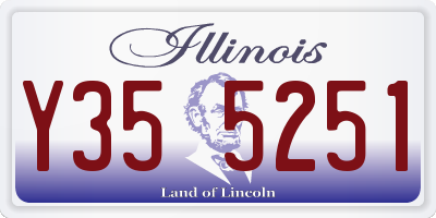 IL license plate Y355251