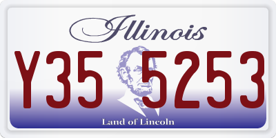 IL license plate Y355253