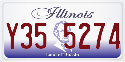 IL license plate Y355274