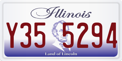 IL license plate Y355294