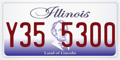 IL license plate Y355300