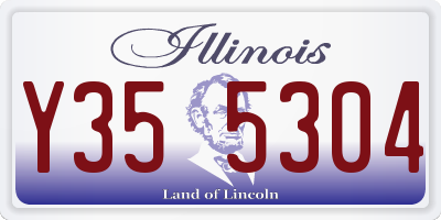 IL license plate Y355304