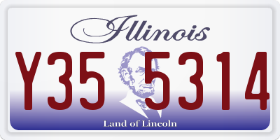 IL license plate Y355314