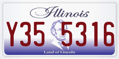 IL license plate Y355316
